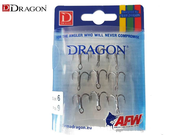 TREBLE-HOOKS-DRAGON Dragon σαλαγκιές 5301 BLN 9τμχ - Image 1