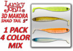Lucky John 3D MAKORA SHAD TAIL 5" / 12.7cm - Image 3