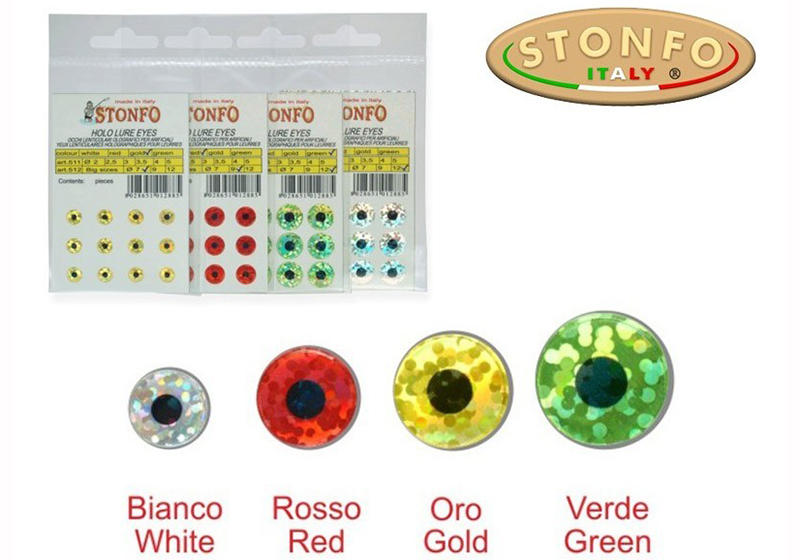 stonfo-holo-lure-eyes Ολογραφικά μάτια Stonfo Art.512 & Art511 4mm & 12mm - Image 1