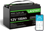LANPWR LifePo4 100AH Bluetooth
